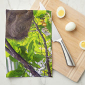 コスタリカ – Happy Lazy Sloth, Antonio Manuel NP キッチンタオル (四つ折り)