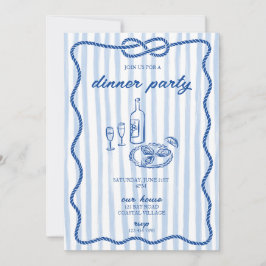 コスタルカジュアルディナーパーティの招待状 招待状