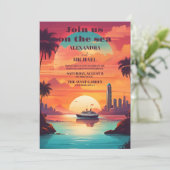 コスタルシースケープビーチクルーズ結婚ズ 招待状 (スタンド正面)