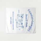 コスタル女性のカーボーイラストトーストバチェロレッテ タペストリー (正面(横))