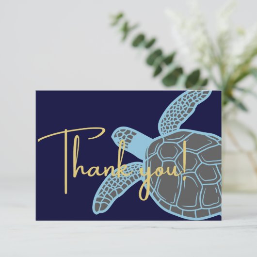 コスタル熱帯海軍ブルーシーカメ サンキューカード (スタンド正面)