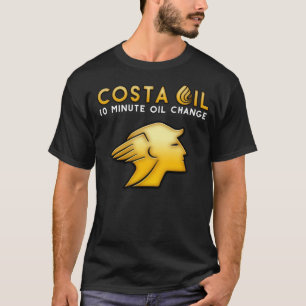コスタ油スクエアロゴダークティー Tシャツ