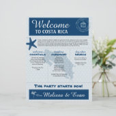 コスタ結婚リカ向けブルーの歓迎レター (スタンド正面)