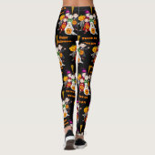 コスチュームでハッピーハローウィンの子供をトリックまたは治療 レギンス (裏面)