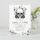 コスチュームとカクテルアダルトハロウィーン招待状 招待状 (スタンド正面)