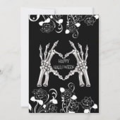 コスチュームとカクテルアダルトハロウィーン招待状 招待状 (裏面)