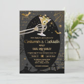 コスチュームとカクテルアダルトハローウィンパーティ 招待状 (スタンド正面)