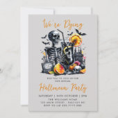 コスチュームとカクテルアダルトハローウィンパーティ 招待状 (正面)