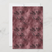 コスチュームとカクテルアダルトハローウィンパーティ 招待状 (裏面)