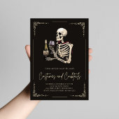 コスチュームとカクテルアダルトハローウィンパーティ 招待状