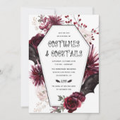 コスチュームとカクテルアダルトハローウィンパーティ 招待状 (正面)