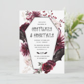 コスチュームとカクテルアダルトハローウィンパーティ 招待状 (スタンド正面)