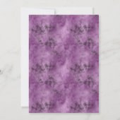 コスチュームとカクテルアダルトハローウィンパーティ 招待状 (裏面)