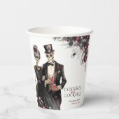 コスチュームとカクテルアダルトハローウィンパーティ 紙コップ (裏面)