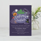 コスチュームとカクテルカルドロンハローウィンパーティ 招待状 (スタンド正面)