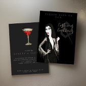 コスチュームとカクテルハローウィンパーティ招待状