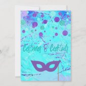 コスチュームとカクテルハローウィンパーティ招待状 招待状 (正面)