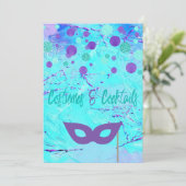 コスチュームとカクテルハローウィンパーティ招待状 招待状 (スタンド正面)