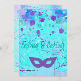 コスチュームとカクテルハローウィンパーティ招待状 招待状