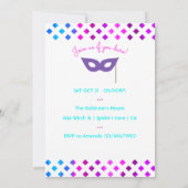 コスチュームとカクテルハローウィンパーティ招待状 招待状 (裏面)