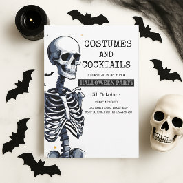 コスチュームとカクテルハローウィンパーティ シーズンカード