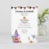 コスチュームとカクテルハローウィンパーティ 招待状 (スタンド正面)