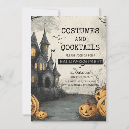 コスチュームとカクテルパーティーウィズハ幽霊のよく出るウス シーズンカード (正面)