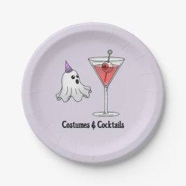 コスチュームとカクテルパーティー ペーパープレート