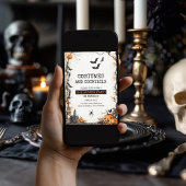 コスチュームとカクテルホラーハローウィンパーティ シーズンカード