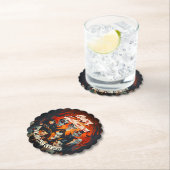 コスチュームとカクテルヴィンテージハローウィンパーティ ペーパーコースター (インサイチュ)