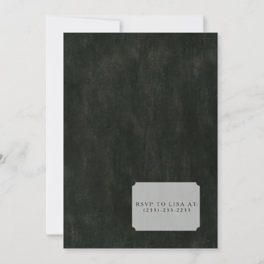 コスチュームとカクテル |ハローウィンパーティ招待状 招待状 (裏面)