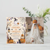 コスチュームとカクテル 大人のハロウィンパーティー 招待状 (スタンド正面)