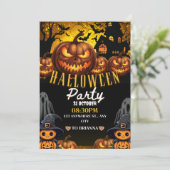 コスチュームとカクテル 大人のハロウィンパーティー 招待状 (スタンド正面)