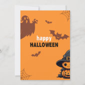 コスチュームとカクテル 大人のハロウィンパーティー 招待状 (裏面)