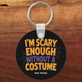 コスチュームなしのハローウィンで怖い キーホルダー (正面)