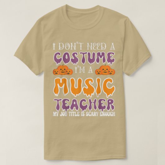 コスチュームは必要ない音楽先生アロー Tシャツ (デザイン正面)