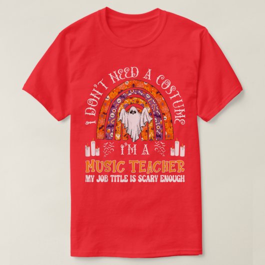 コスチュームは必要ない音楽先生アロー Tシャツ (デザイン正面)