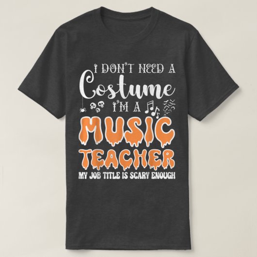 コスチュームは必要ない音楽先生アロー Tシャツ (デザイン正面)