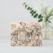 コスチュームを着たラクダ歩く ポストカード (スタンド正面)