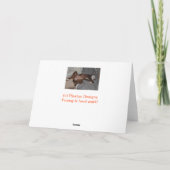 コスチュームを着た犬を使ったハロウィーンカード カード (裏面)