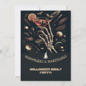 コスチュームカクテルスケルトン大人ハローウィンパーティ 招待状 (裏面)