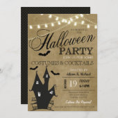 コスチュームカクテルパーティの招待状 招待状 (正面/裏面)