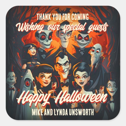 コスチュームカクテル50sハロウィーンビーフシール スクエアシール (正面)