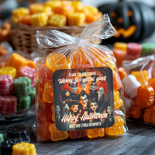 コスチュームカクテル50sハロウィーンビーフシール スクエアシール