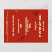 コスチュームカクテル50sバジェットハロウィーン招待状 ポストカード (裏面)