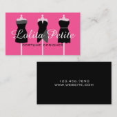 コスチュームデザイナーファッションのシームレスな変更 名刺 (正面/裏面)