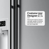 コスチュームデザイナー定義セットライフ3" x 4"ファイル マグネット