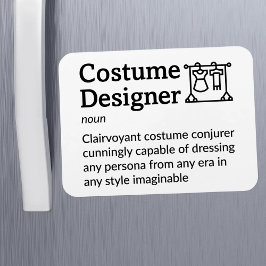 コスチュームデザイナー定義セットライフ3" x 4"ファイル マグネット
