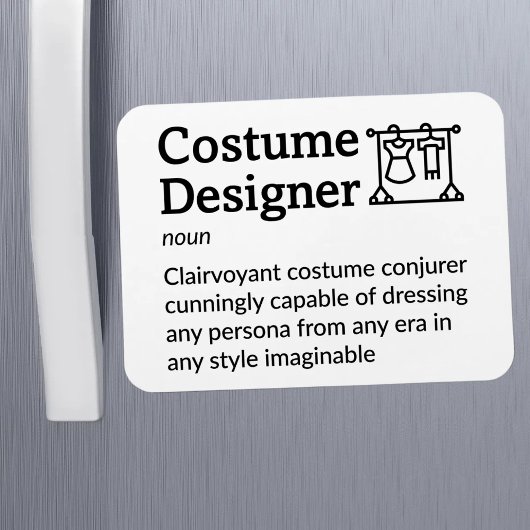 コスチュームデザイナー定義セットライフ3" x 4"ファイル マグネット