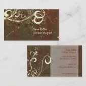 コスチュームデザイナー~チョコレートが渦巻く 名刺 (正面/裏面)